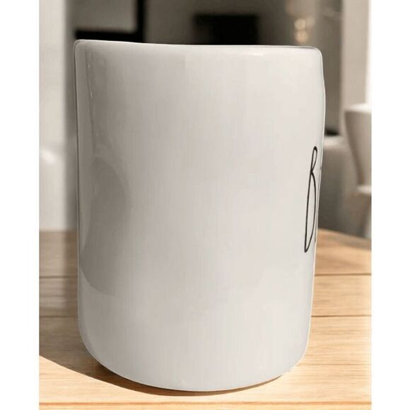 Rae Dunn BEAUTY Coffee Mug White Ceramic Mug with Handle Artisan Collection - Picture 7 of 8
